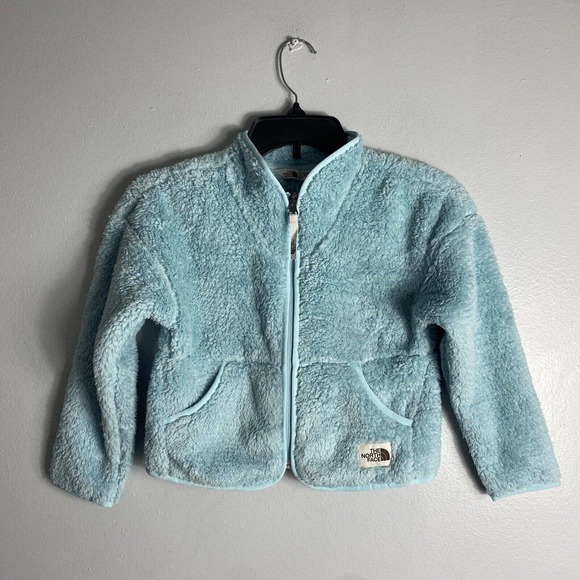 NWT The North Face Girls Campshire Cardigan, Windmill Blue Size XS - Picture 1 of 3
